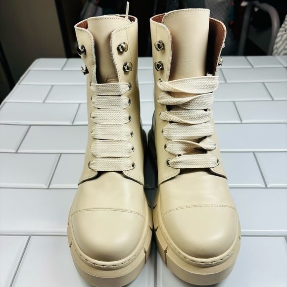 ALOHAS Can Can Leather Lace up Boot in Beige EU 36/US 6 - Picture 11 of 16